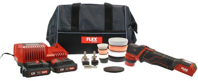 FLEX PXE80 無線拋光機, Flex PXE 80 套裝 + 8海綿