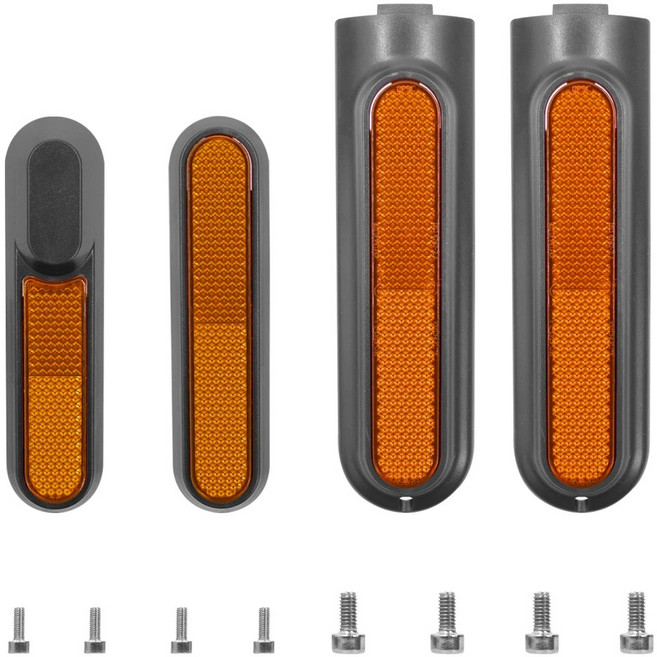 전동 스쿠터 후면 또는 허브 스트립 보호 커버 부품 장식 전면 반사 액세서리, 1개, YELLOW