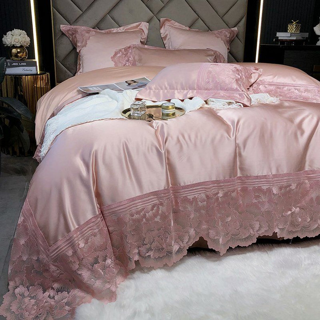 150수 실크 침구세트 이불 4종세트 고급 호텔 부드러운 새틴