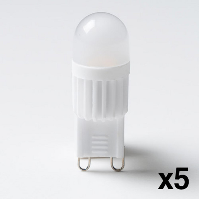 사는잼 LED전구 G9소켓 핀할로겐 램프 콘벌브 옥수수전구 소형전구 3W KS인증, 주광색, 5개