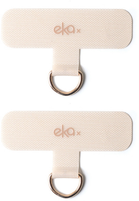 【ekax】手機掛繩組 輕鬆出門組合 斜背掛繩 防掉落, 1個, 夾片-柔米色2入(D扣款)