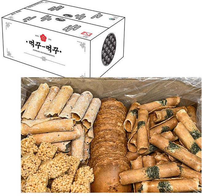 먹꾸먹꾸 프리미엄 종합 전병세트, 1세트, 1.1kg