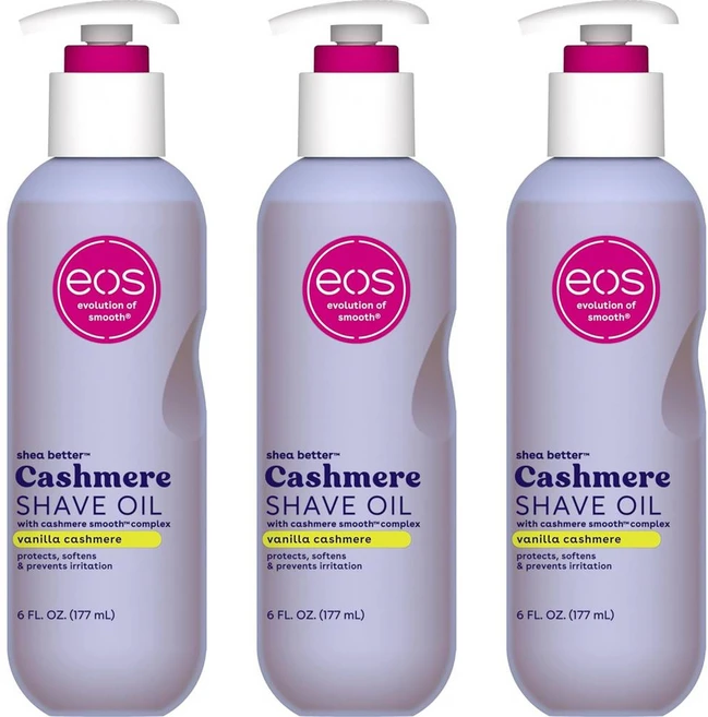 eos 캐시미어 쉐이브 오일 바닐라 캐시미어 6 fl oz 3팩 - 쿠팡
