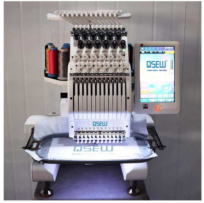 헤드 기계 로고 컴퓨터 다하오 자수 라벨 기계 QS-1201 싱글 티셔츠 컴퓨터, 1개