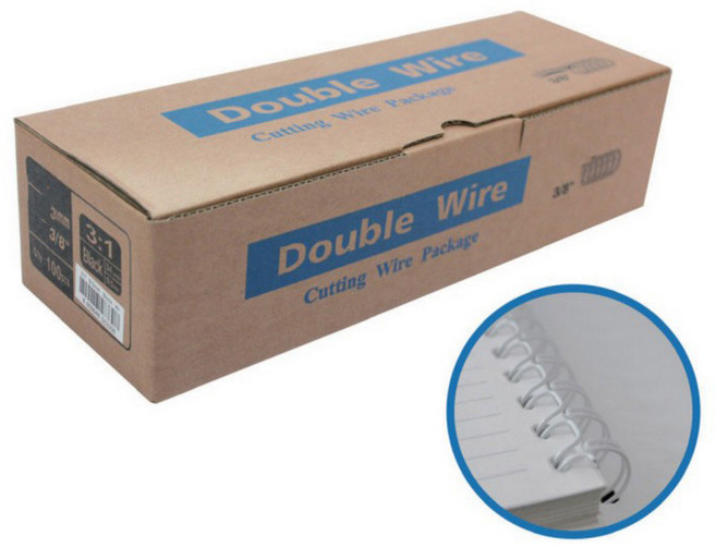 팬시로비 3:1 제본 와이어링 8mm 100개입, 2개, 백색