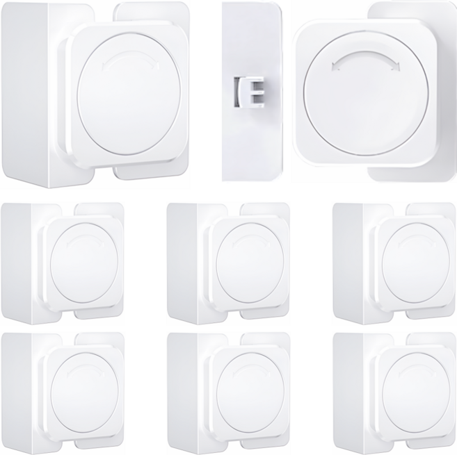 몽쉘과술빵 고급형 아기 서랍잠금장치 세트 KC 인증, 직각형, 6개