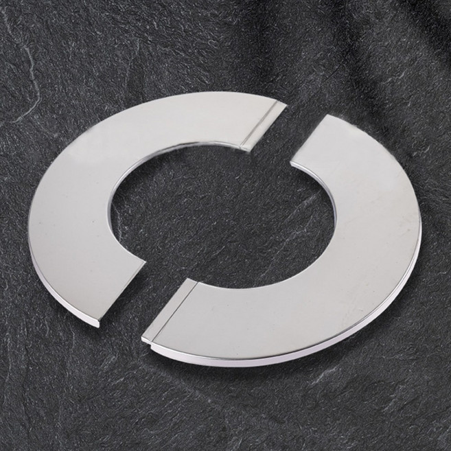 분할 배관 커버 대형 에어컨 호스 스텐 덮개 구멍 마감 접착식 링 수도 가스 파이프 마개 보일러 연통 보호, C_70x140, 1개