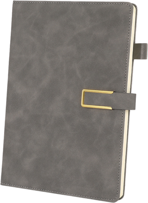 Mirsh 360 페이지 휴대용 업무 노트 양장 수첩, 1개, 그레이