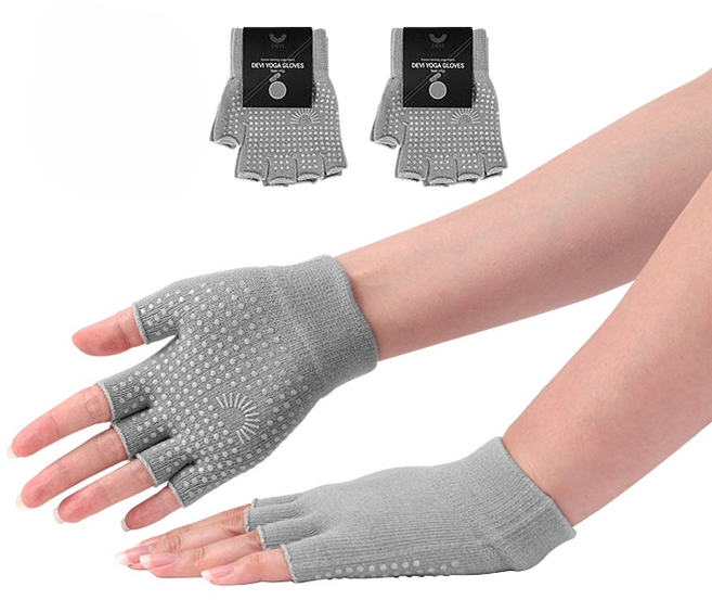 데비 논슬립 요가 장갑, 그레이, 3개