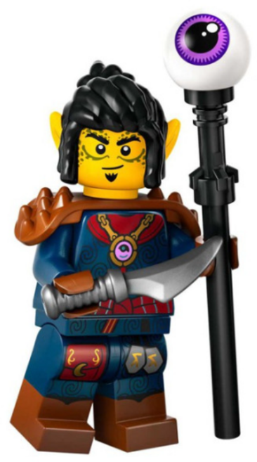 정품 레고 71047 던전앤드래곤 2번 기스 흑마법사 미니피규어