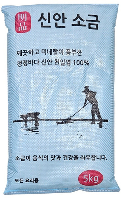 백양인 국내산 간수 빠진 신안 명품 자루 탈수 천일염 굵은 소금, 1개, 5kg