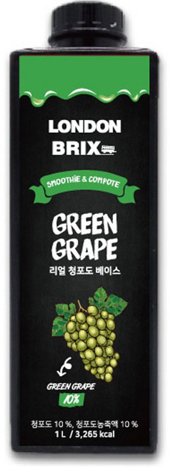 런던브릭스 블랙라벨 리얼 청포도 베이스 농축액, 1L, 1개