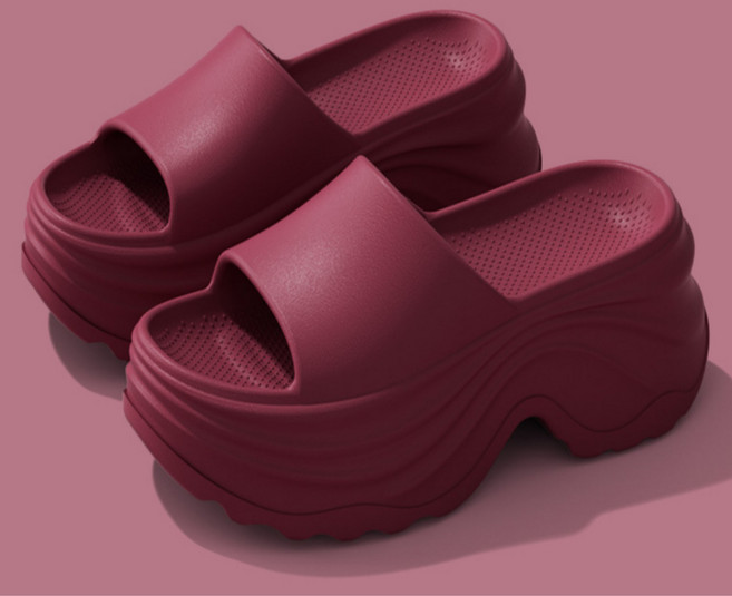 베리굽 키높이 10cm 통굽 사무실 슬리퍼