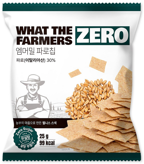왓더파머스 열품으로 구운 건강한 저당 다이어트간식 국산 파로칩, 1개, 25g