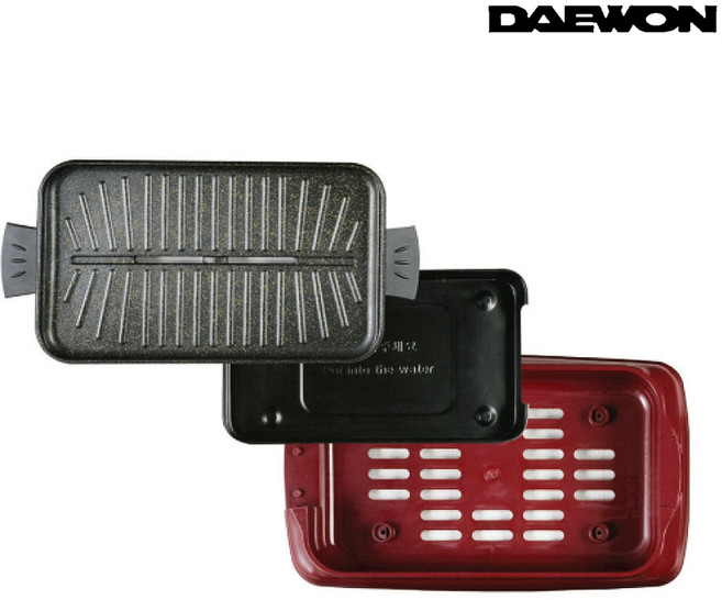 국산 대원 가정용 전기그릴 미니 생선 굽는 삼겹살 고기 굽는 전기 그릴 팬 불판 2인용, 대원 전기그릴 DWP-331G