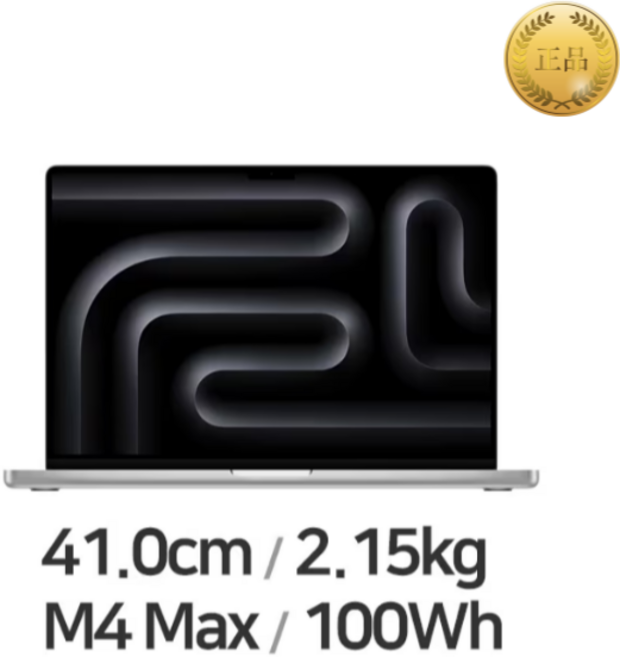 (주문제작) MacBook Pro 16 M4 Max CPU 14코어 GPU 32코어 36GB 1TB Nano-texture 디스플레이 실버 BS, 맥북 프로 16 M4 Max, MAC OS X, 32GB