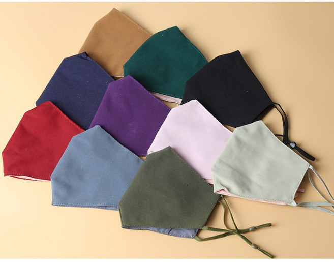 하율공방 4계절 시원하고 숨쉬기편한 순면 필터교체 천 마스크 성인용