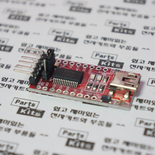[파츠키츠] FT232RL 프로미니 다운로더 USB to Serial 아두이노 FTDI UART 통신모듈, FT232RL 프로미니다운로더