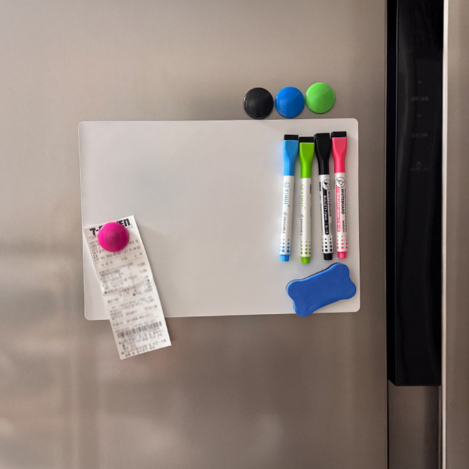 더상식 주방 냉장고 자석 화이트 메모 보드, 기본형