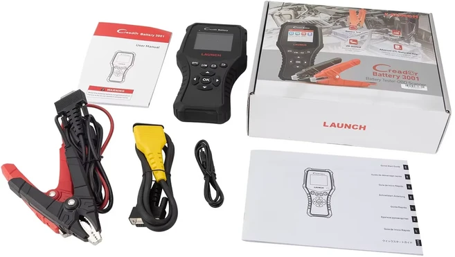 [클리어런스 세일] LAUNCH Creader CRB3001 6V 12V 배터리 분석기 OBD2 스캐너 2-in-1 100-2000 CCA 테스트, 01 CRB3001, 01 China Mainland