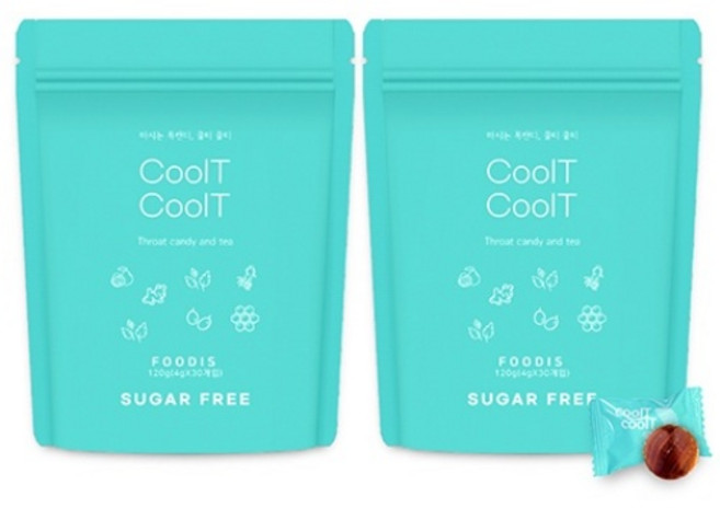 푸르농 마시는 목캔디 쿨티쿨티, 120g, 2개