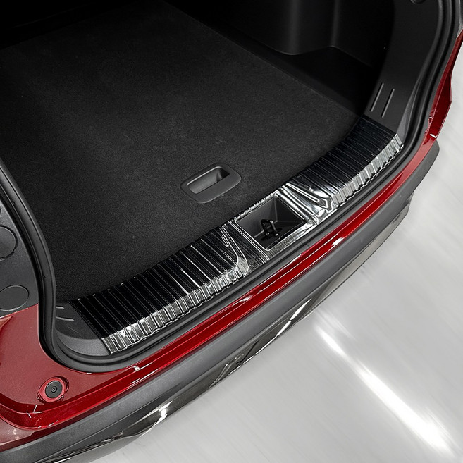 유투카 호환 트랙스 크로스오버 자동차 용품 스테인레스 트렁크 가드 몰딩, 블랙-1PCS, 1개