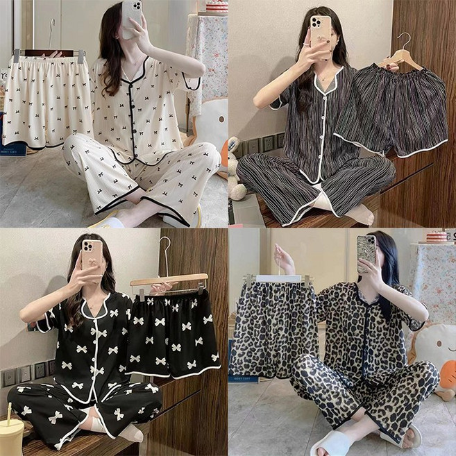 핀디걸 여성 잠옷 상하세트3p 6종