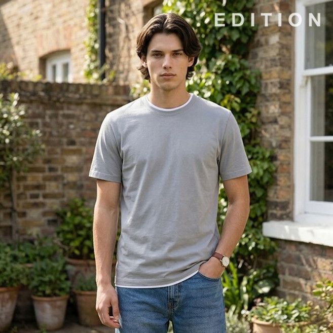 [에디션]베이직 코튼 반팔 티셔츠 (NNC2TR1993)