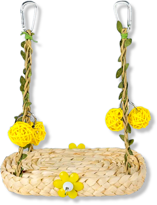 LETOJ 내추럴 해먹 그네, 1개, 내추럴 옐로우