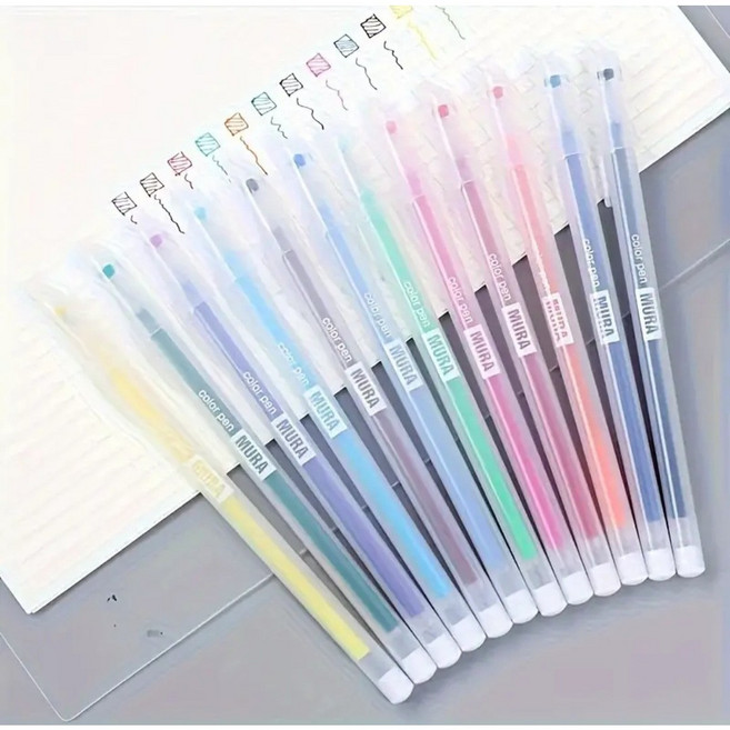 MURA 꾸미기 컬러 젤펜 세트 0.5mm, 1세트