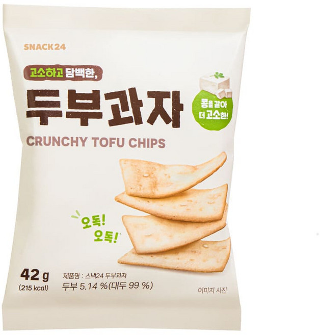 스낵24 두부과자, 30개, 42g