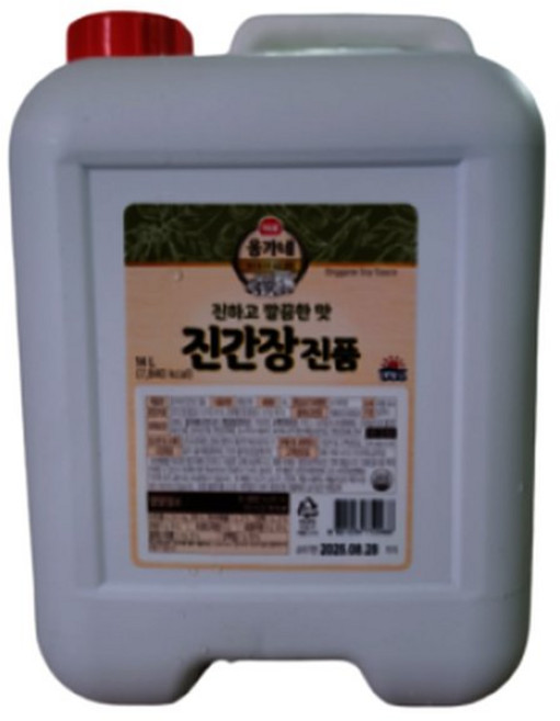 해표 옹가네 진간장 진품 14L 말통, 1개