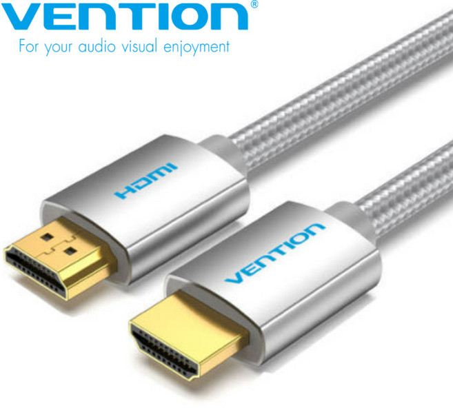 벤션 HDMI 4K 60Hz 초고해상도 지원 아이언실버 영상 케이블, 1m, 1개