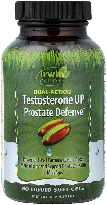 Irwin Naturals 테스토스테론 증가전립선 방어 듀얼 액션 액상 소프트젤 60정, IrwinNaturals테스토스테론증가전립선방어듀얼액션, 1개 - 쿠팡
