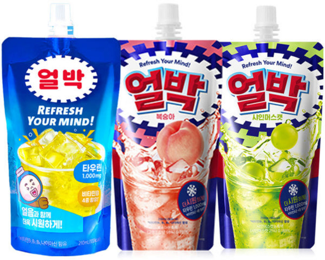 동아제약 얼박 얼음박카스 얼려먹는 오리지날 복숭아 샤인머스캣 음료 210ml 10개입, 얼박복숭아10개