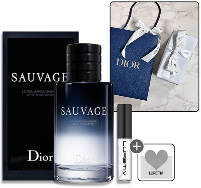 [기프트리본장세트+로샤쉐+luretiv보틀] 디올 소바쥬 애프터 쉐이브 스킨, 1개, 100ml