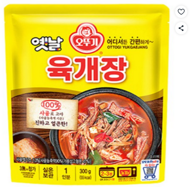 오뚜기옛날 육개장, 300g, 7개