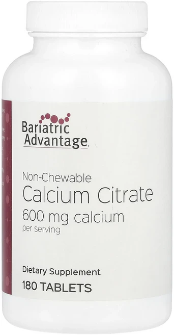 Bariatric Advantage 논츄어블 구연산 칼슘 180정, BariatricAdvantage논츄어블구연산칼슘180, 1개 - 쿠팡