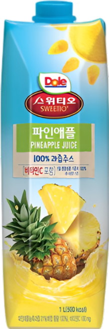 돌 스위티오 파인애플 쥬스 1000ml 2개세트, 1L, 2개