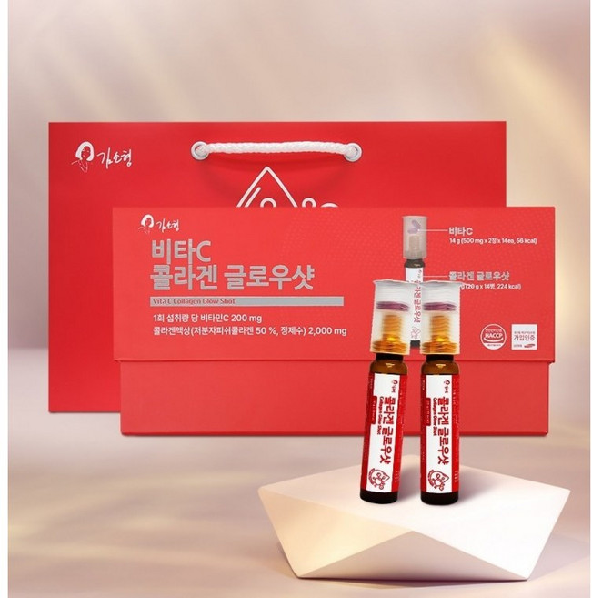 김소형 비타민C 함유 마시는 액상 콜라겐 글로우샷, 1개, 280g