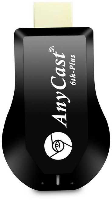 【天眼款6th-Plus】六代Anycast全自動HDMI無線影音傳輸器, 1個, 黑