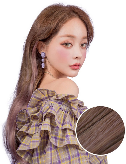 가발매니아 글램루즈 퍼스널컬러 붙임머리, 섀도우펍, 3개