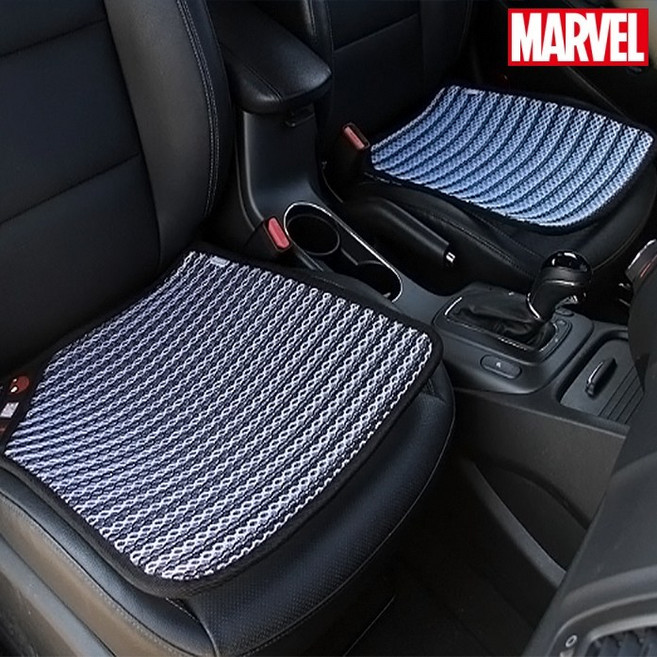 차덕후 자동차 마블 히어로 뉴쿨썸 3D 매쉬 통풍 1인방석 1P, 아이언맨(블랙), 1개