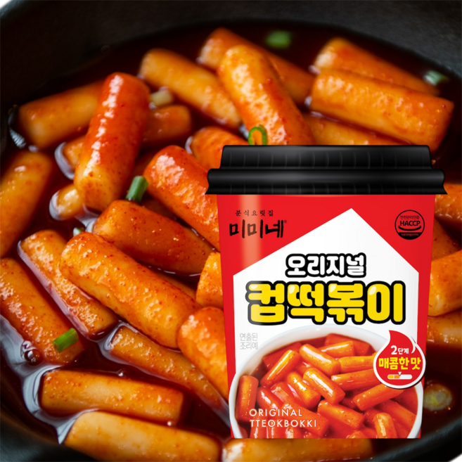 미미네 오리지널 컵떡볶이, 8개, 110g