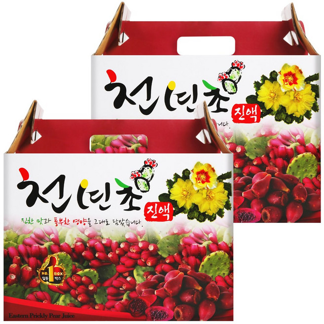 건강중심 국산 천년초 열매 즙 진액, 120개, 100ml