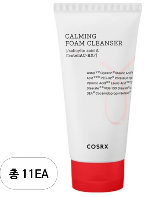 코스알엑스 에이씨 컬렉션 카밍 폼 클렌저, 150ml, 11개 - 쿠팡