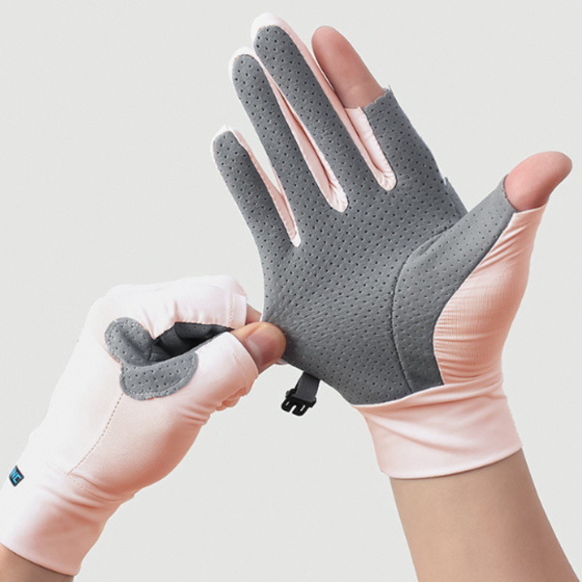 여성 스포츠 장갑 경량 아이스 등산용 여성 쿨링 장갑 여름 자전거 미끄럼 자외선 테니스 차단 손등 골프