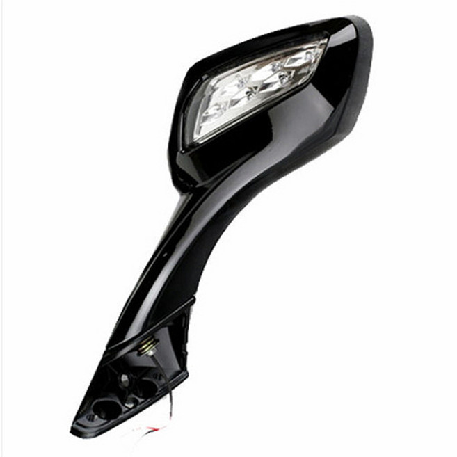 MXO 보이저 일반 LED 오토바이 바이크 사이드미러 백미러용, 블랙 LED 좌측, 1개