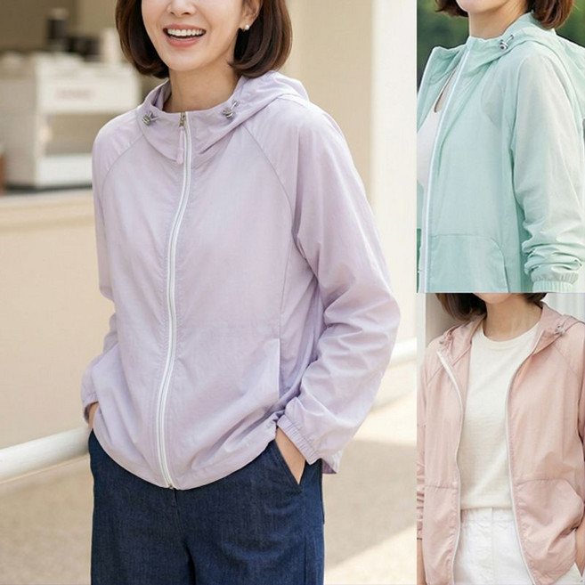 로즈맘 엄마옷 로즈맘 아이스에어펀칭바람막이점퍼