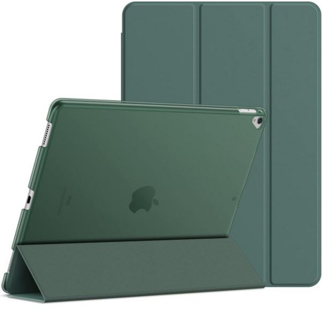 iPad Pro 12.9용 JETech 케이스 인치 1세대 및 2세대 2015년 2017년 모델 자동 웨이크/슬립 블랙, Misty Blue, 1개